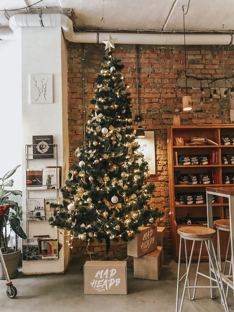 decor, interior design, box, room, green, gold, christmas decoration, interior, christmas tree, tree, industry, text, no people, stock, illuminated, near