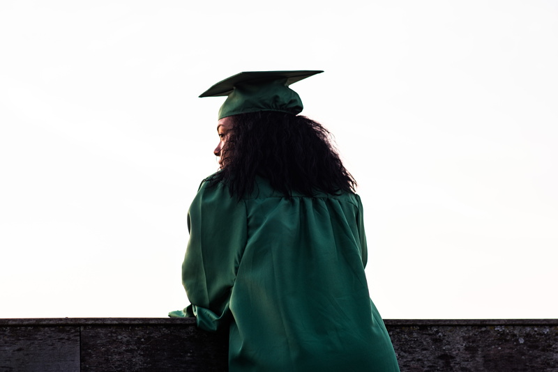 woman, hair, clothing, girl, wearing, terrace, portrait, copy space, person, success, human hair, celebration, young, hat, adult, emotion, college, women