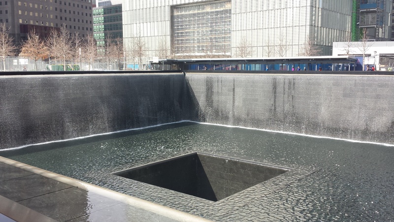 nature, reflection, built structure, building exterior, manhattan, fountain, 4K, no people, water, united states building, cosmopolitan city, city life