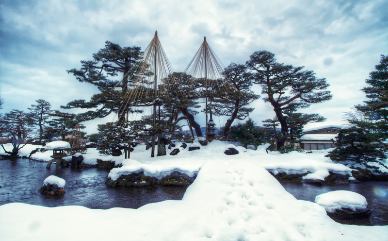 Water, tranquility, Reyes, beauty in nature, cold temperature, Snow, kanazawashi, prefecture, no people, day, outdoors, Asia, kenrokuengarden, kenrokuen