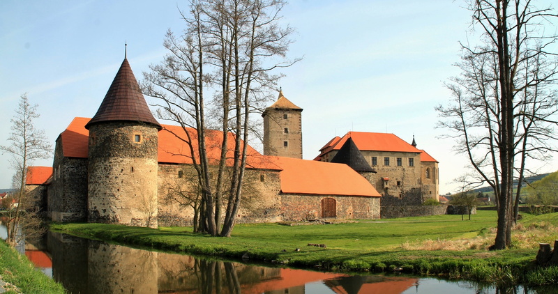 history, no people, trees, brown, middle ages, building exterior, švihov, castle, travel, house, belief, architecture, old, historical, day, rural scene