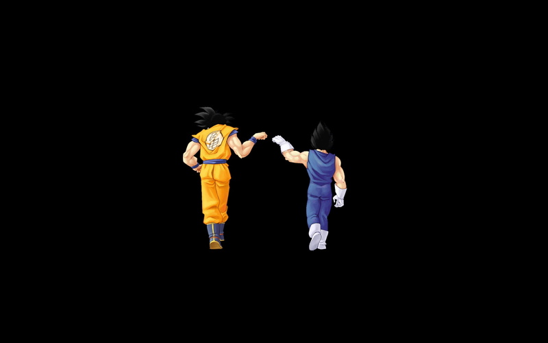 dragonball, hd, bump, black background, background, x, dragon, anime, 1080P, dragon ball z, black, ball, art, fist, z