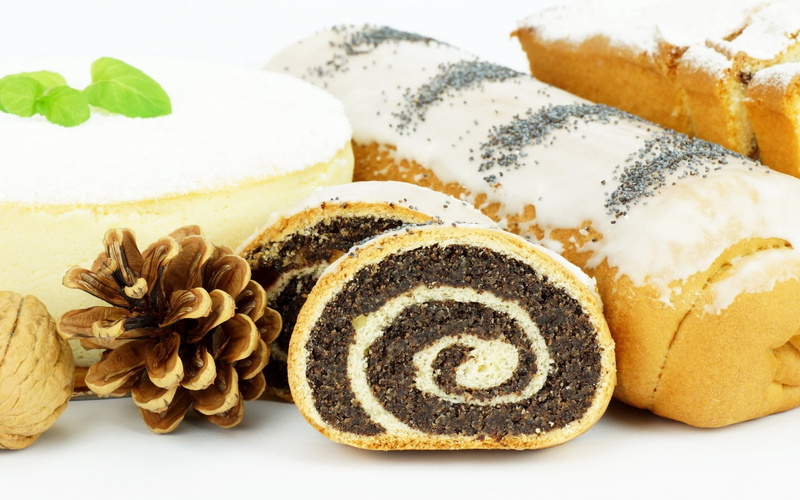 celebration, white, decoration, freshness, wellbeing, indoors, cake, no People, gourmet, baking, homemade, indulgence, walnut, pastry, garnish, snack, still life