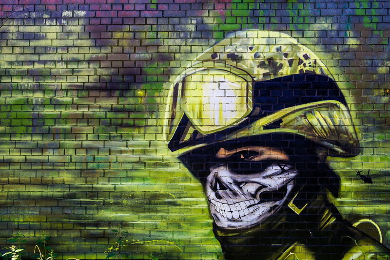built structure, surface, art and craft, 4K, architecture, creativity, Mexican, human representation, disguise, mural, one person, texture, men, four commandos
