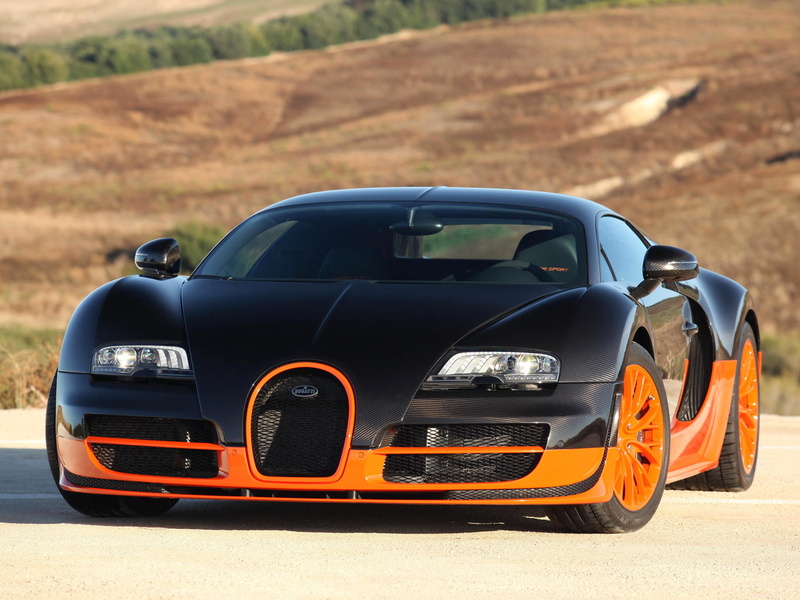 quick, 1080P, mode of Transport, racecar, stationary, supercar, bugatti, motorsport, luxury, black, sports Car, wheel, Super Sport, outdoors, land, orange