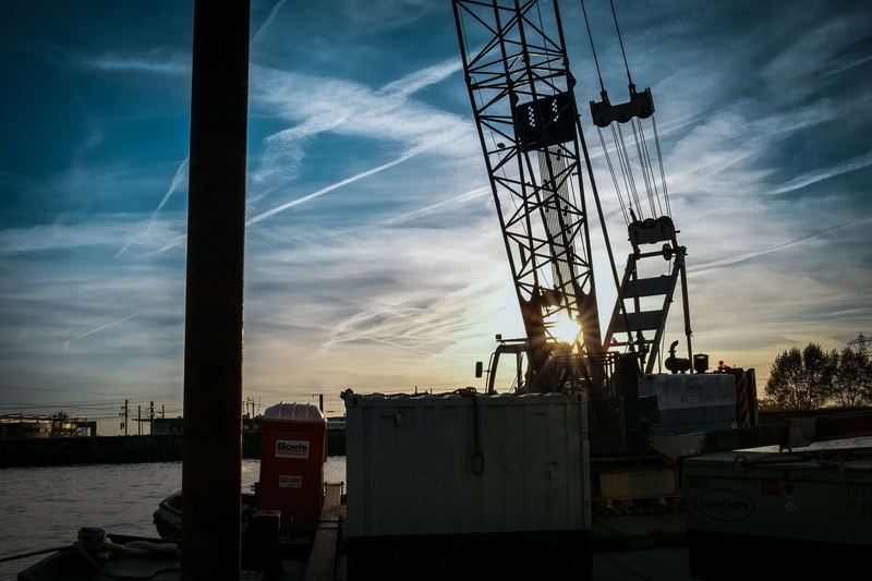 machinery, outdoors, low angle view, industrial equipment, connection, built structure, 4K, technology, cable, fuel and power generation, water, nature
