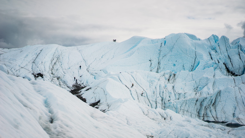 walk, environment, mountain, day, beauty in nature, glacier, achievement, winter, scenics - nature, cold temperature, covered, tranquil scene, matanuska glacier