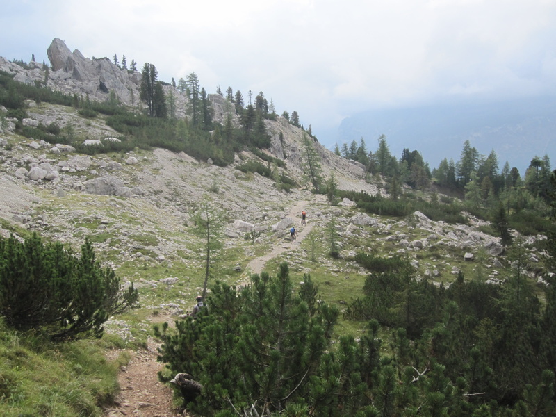 nature, mountain, outdoors, tranquil scene, non-urban scene, sky, slope, transalp, challenge, border, biking, dolomites, beauty in nature, green color