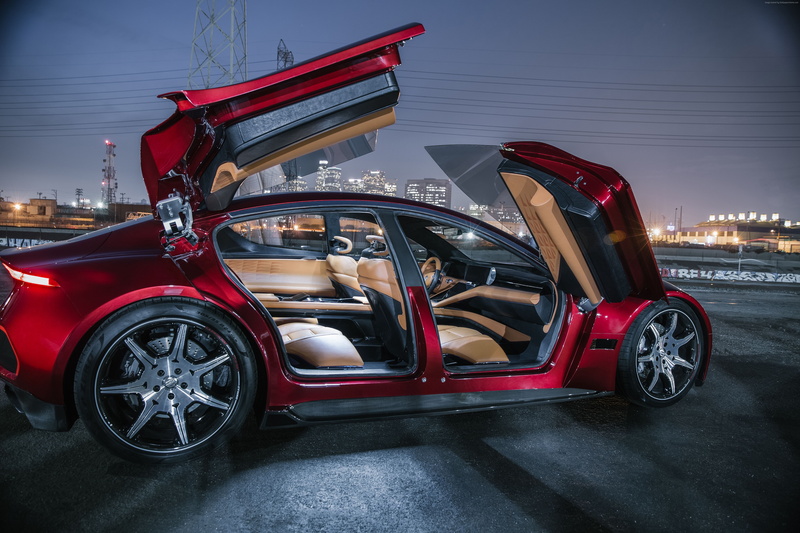 CES 2018, 5K, Fisker EMotion, interior, electric car, 5k