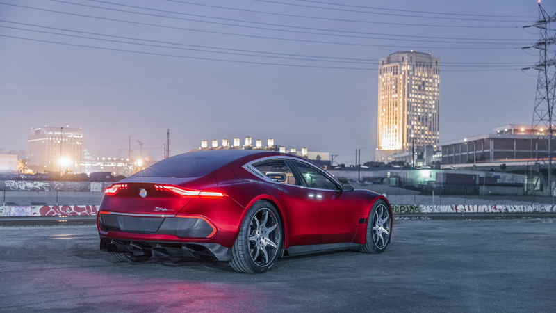 electric car, red, 4k, Fisker EMotion, CES 2018, 2K, coupe