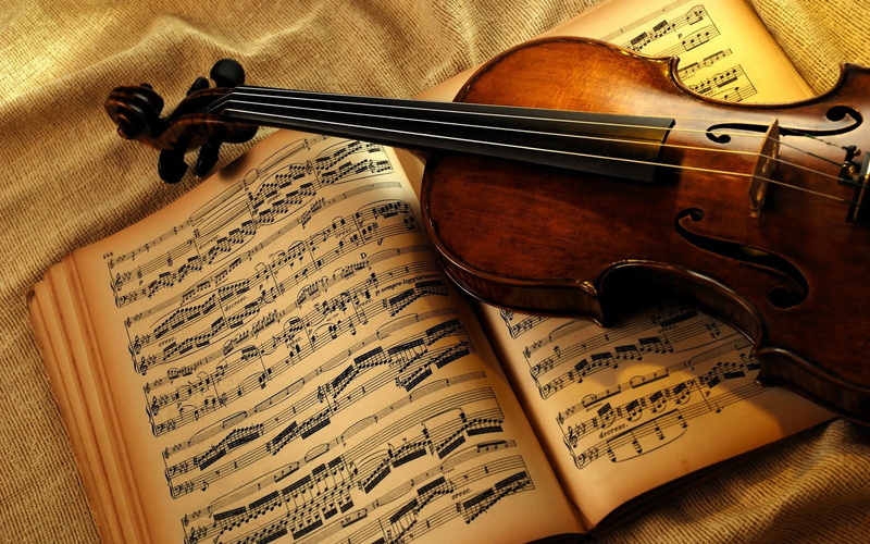 musical instrument, musical note, musical equipment, paper, book, bow - musical equipment, arts culture and entertainment, still life, music, sheet, antique