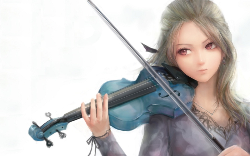 playing, skill, indoors, portrait, musical equipment, girls, violinist, teenager, childhood, 1080P, holding, child, bow - musical equipment, music, musician