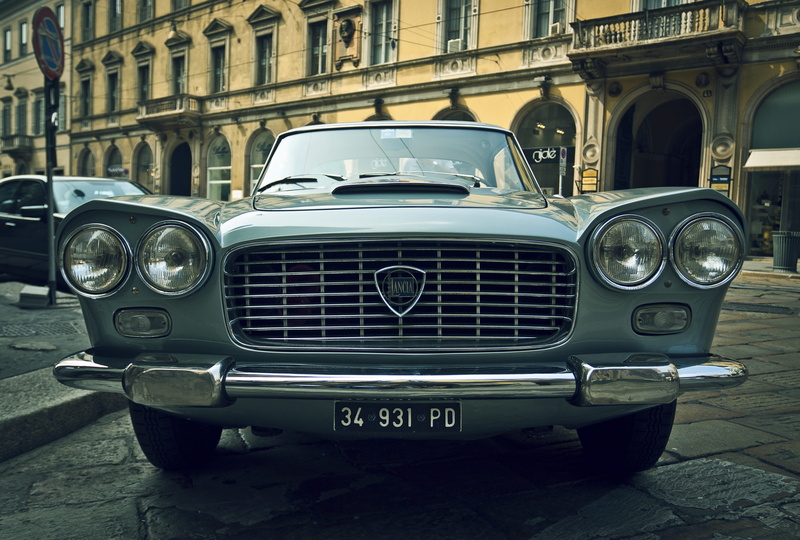 land Vehicle, vintage Car, retro Styled, classic, gray, mode of transportation, chrome, auto, building, collectors Car, transportation, building exterior