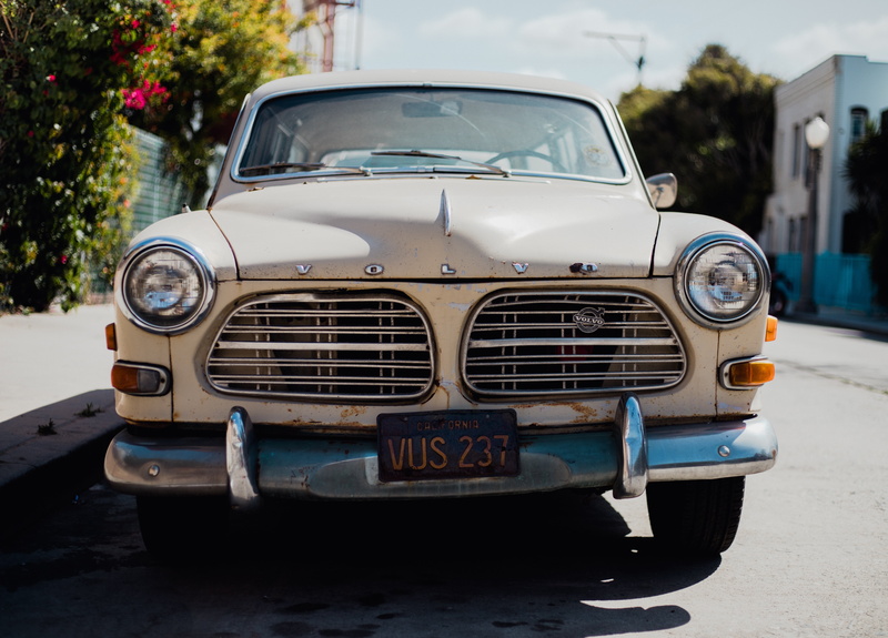 vintage Car, vintage, motor vehicle, day, volvo, classic, old, vehicle, car, front view, sunny, mode of transportation, parked, retro Styled, close-up