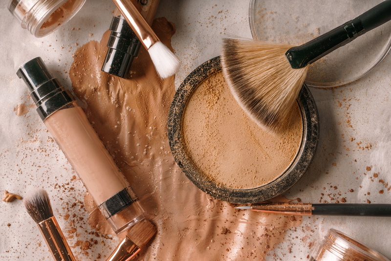 food and drink, high angle view, 4K, close-up, indoors, food, Flatlay, beauty product, powder, preparation, studio shot, wood - material, spice, Makeup