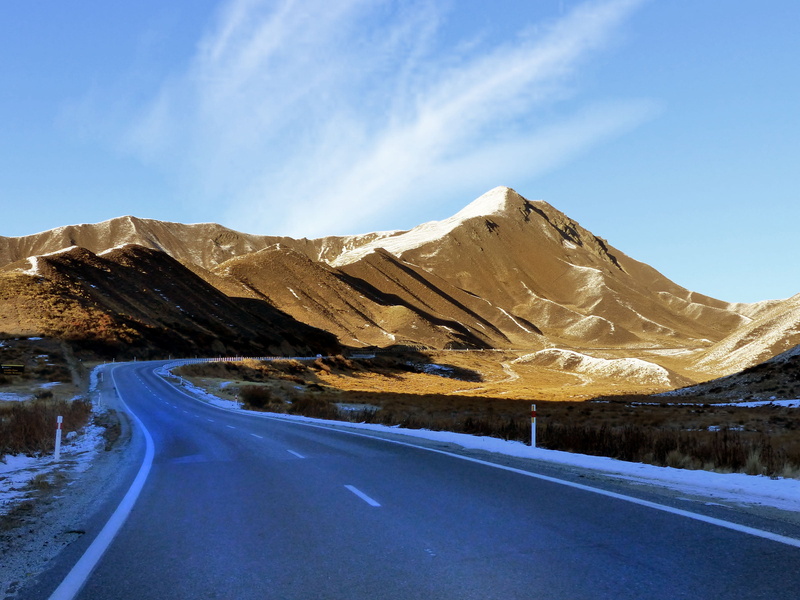 Road, Lindis Pass, landscape, travel, photos, 1080P, mountain Range, nature, time, Highway, Bridge camera, scenics, outdoors, geo tagged, asphalt, Public Domain