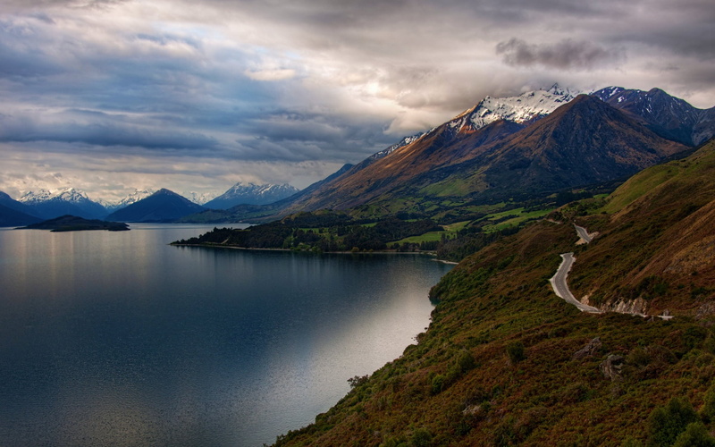 New Zealand, 1080P, Nature, Alps, Lake, Mountains, Otago