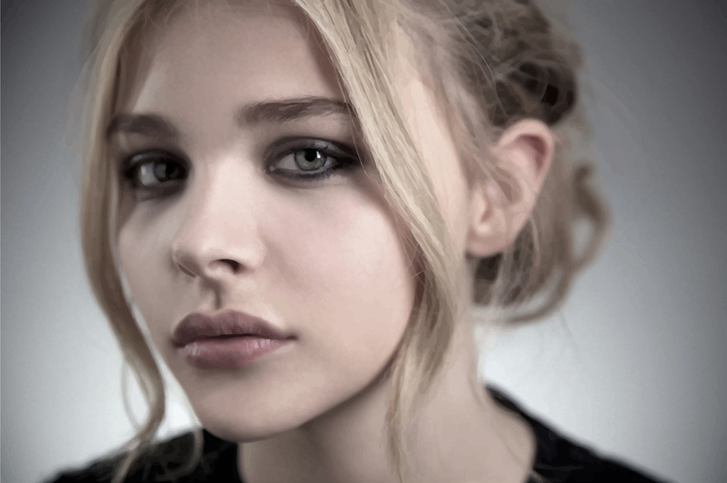 Chloë Grace Moretz, blonde, women, 4K