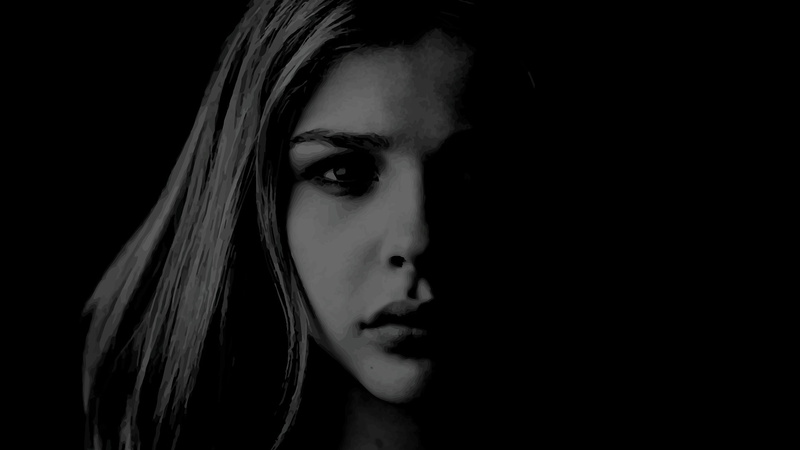 headshot, young adult, close-up, Chloë Grace Moretz, looking at camera, teenager, one person, contemplation, 1080P, adult, copy space, human face, indoors