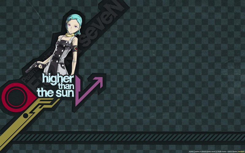 text, human representation, built structure, young women, sign, one person, low angle view, indoors, guidance, real people, Eureka Seven, Eureka (character)