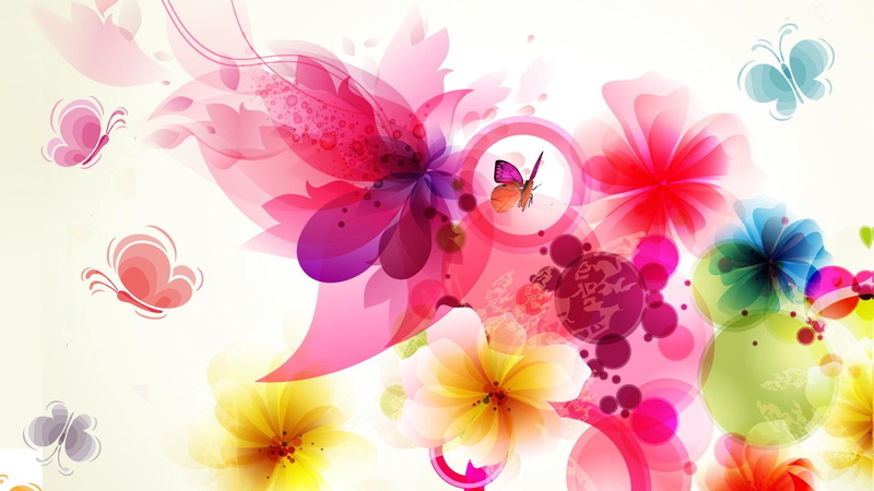 mental, incorporeal, adore, flowers, visionary, utopian, painted, butterflies, 1080P, metaphysical, ideal, papillon, immat