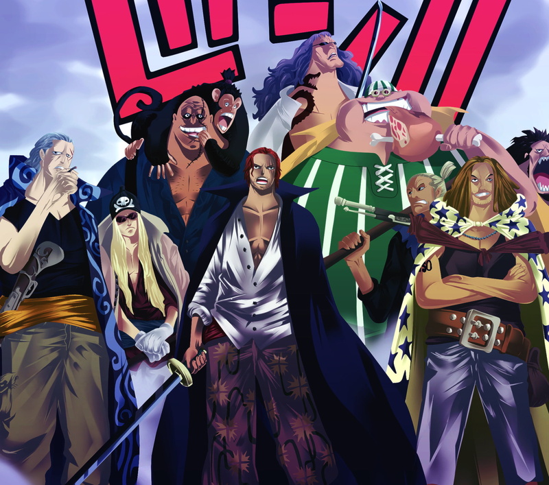 1080P, Benn Beckman, Shanks (One Piece), Anime, Lucky Roo, One Piece, Rockstar (One Piece), Yasopp (One Piece)