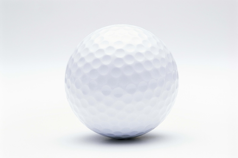 leisure Activity, ball, no People, competition, sphere, white color, playing, green - golf course, success, circle, shape, white Background, sports And Fitness