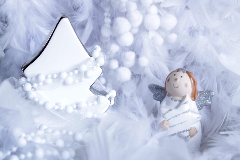snow, figure, 4K, close-up, angel figure, cold temperature, christmas motive, christmas, celebration, craft, selective focus, star, creativity, no people