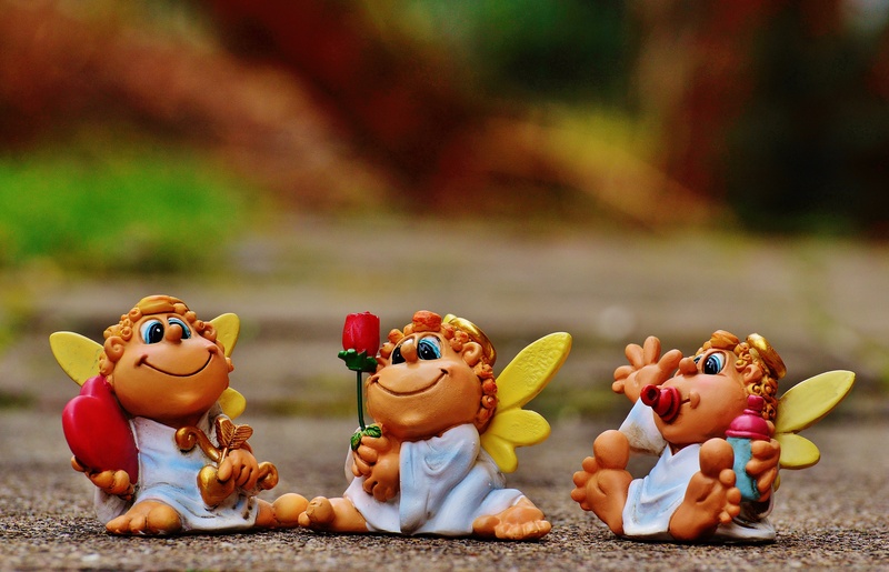 rose, craft, heart, food and drink, love, outdoors, food, male likeness, no people, little angel, creativity, angel, figurine, day, cute, representation