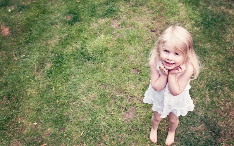 little girl, spirit, angel, 2K, smile