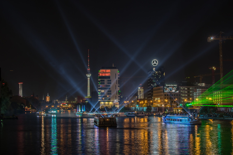 waterfront, lichtspiel, harbor, event, nature, 4K, outdoors, no people, pier, reflection, nautical vessel, architecture, colorful, commercial dock, building exterior