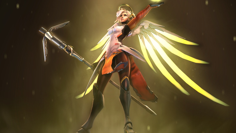 Mercy, Guardian Angel, 5K, Overwatch, 5K