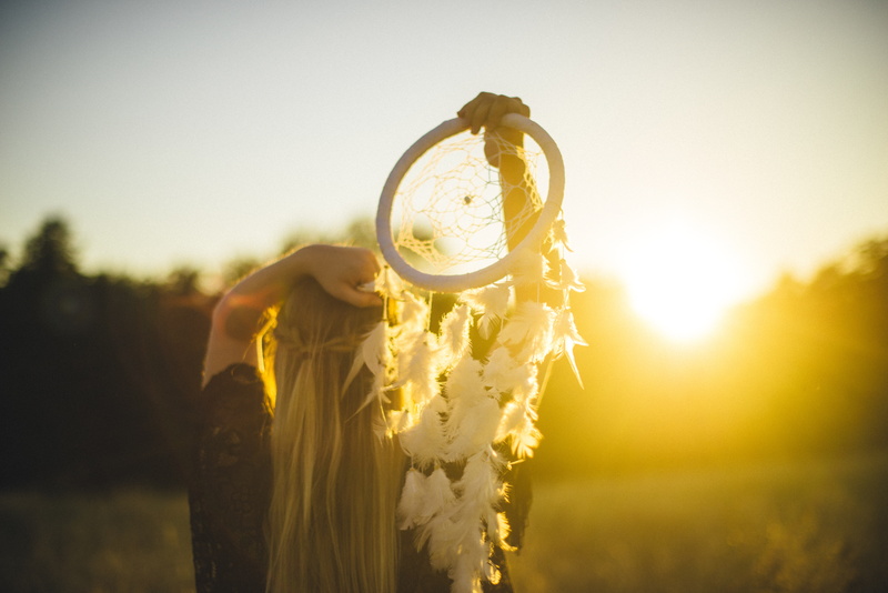 5K, Dreamcatcher, sunset, girl