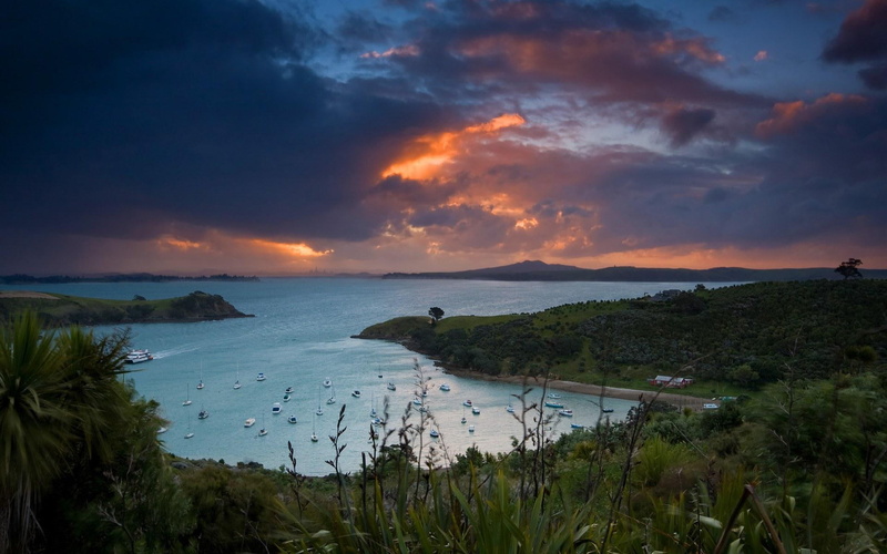 new zealand, nature, isl, 3d and abstract, island, waiheke, boats, new, zeal, landscape, 1080P, beaches