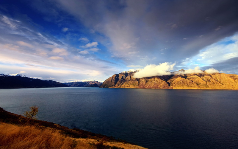 hawea, zealand, lake, 2K, new, zeal