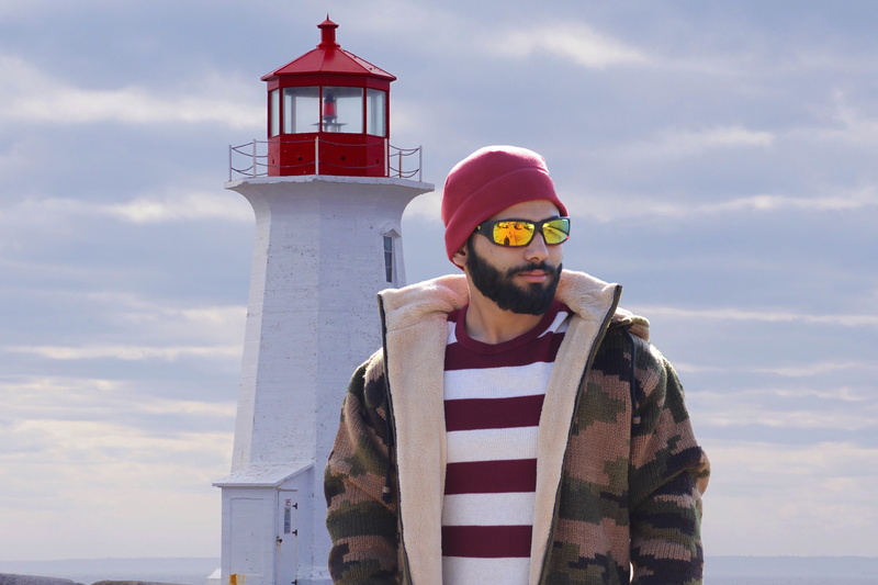 security, one man only, couture, nature, party, one person, outdoors, port, front view, style, model, glamour, built structure, little, near, cloud - sky