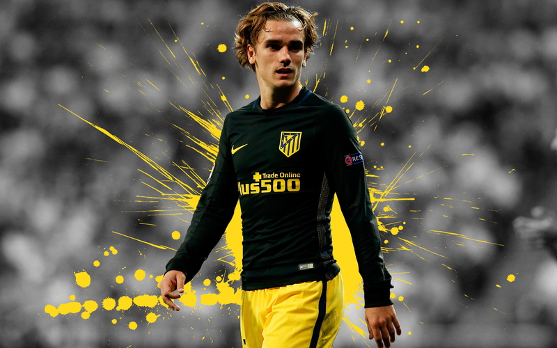 French, Antoine Griezmann, Soccer, Atlético Madrid, 2K