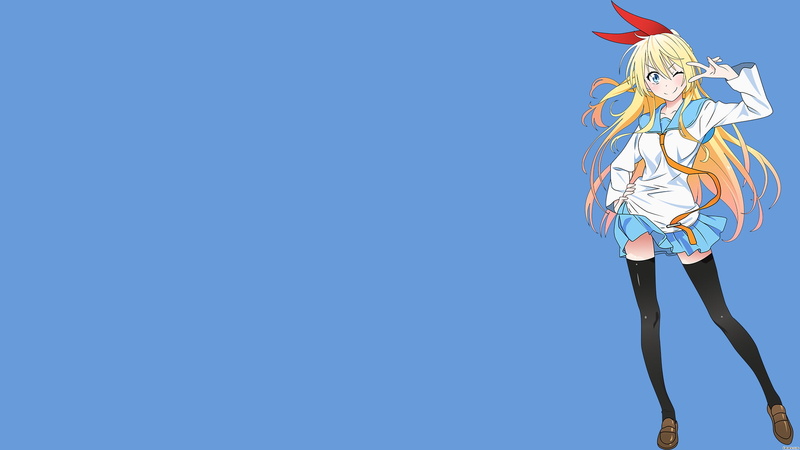 women, young adult, tie, nature, Kirisaki Chitoge, lifestyles, 1080P, outdoors, Nisekoi, full length, clear sky, leisure activity, sunlight, clothing