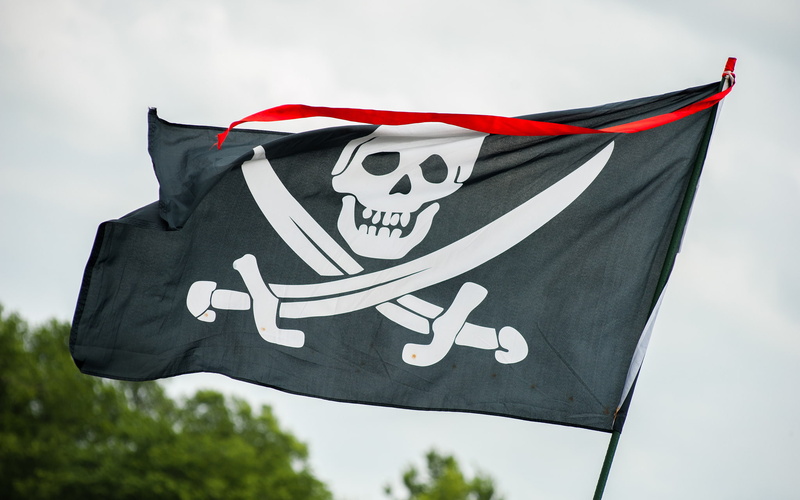 skull, flag, 1080P, Jolly Roger
