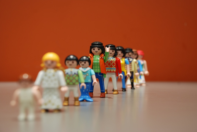 figurine, plastic, childhood, group of people, males, food and drink, 4K, figures, representation, male likeness, row, surface level, human representation