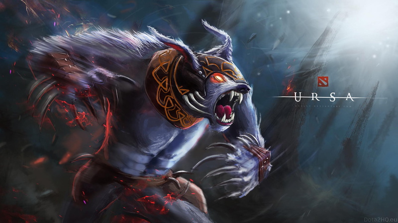 fan, disabler, hd, dota, durable, heroes, art, ursa, carry, roles, jungler, 2K