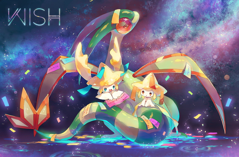 Flygon (Pokémon), Jirachi (Pokémon), 1080P, Pokémon
