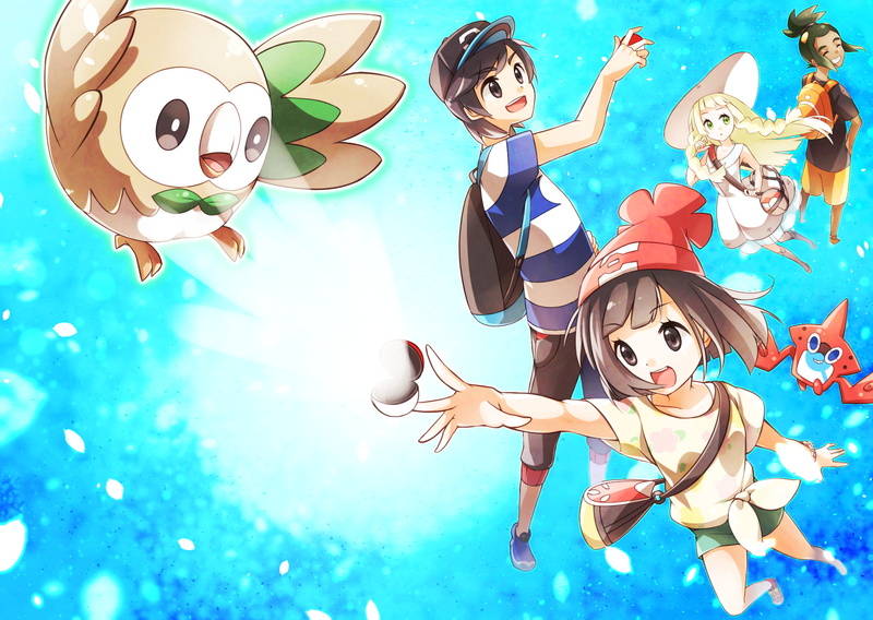 Pokémon, Rowlet (Pokémon), Lillie (Pokemon), Rotom (Pokémon), Hau (Pokemon), Moon (Pokémon), Pokémon: Sun and Moon, 1080P