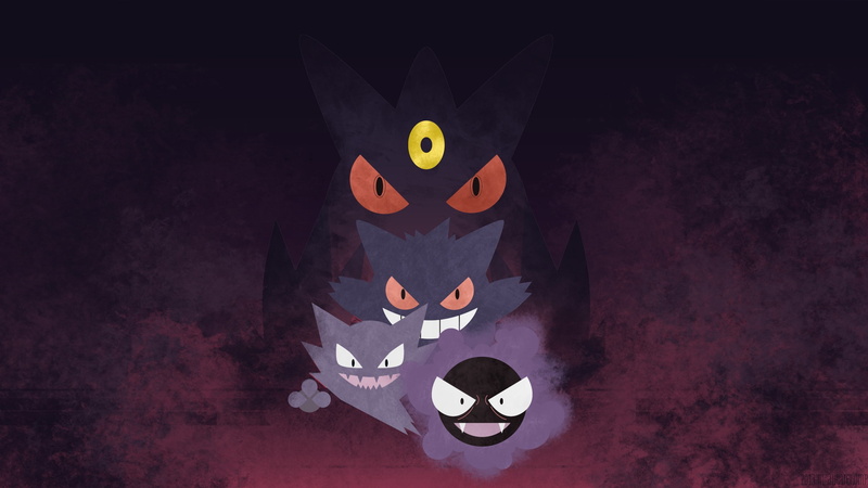 Gengar, 1080P, Haunter, Pokémon, Gastly