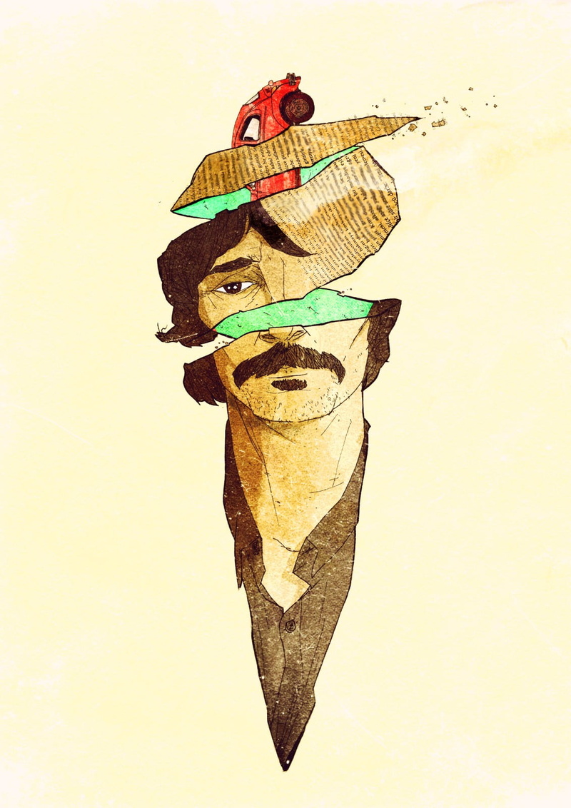 man, cartoon, day, 720P, one animal, behzat ç, art and craft, representation, river, clothing, hat, no people, outdoors, vertebrate, mustache