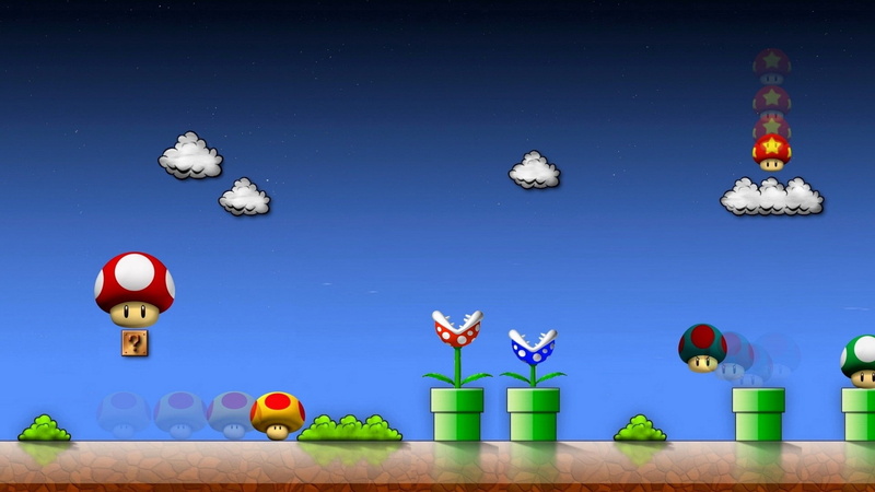 Super Mario Bros., super, mario, hd, art, 1080P, retro, nintendo, games, video, bros, x