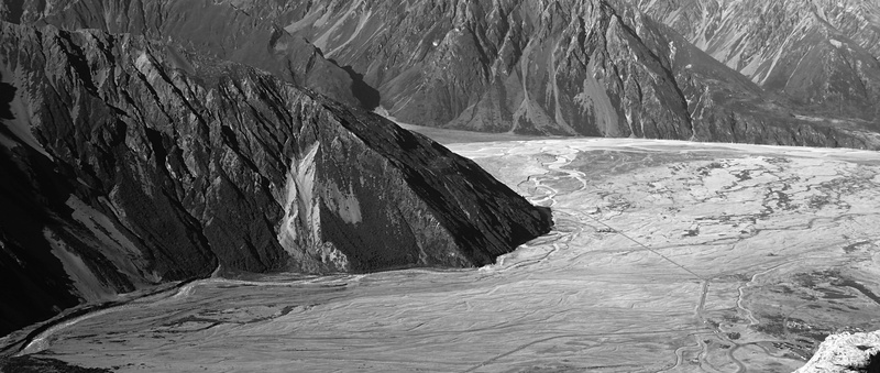 water, mountains, plains, day, beauty in nature, solid, earthpics, non-urban scene, formation, aoraki/mount cook national park, 4K, rock, blackandwhite
