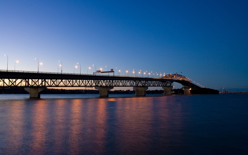 architecture, aucklandharbour, built structure, night, nature, harbour, waterfront, sunset, bridge, no people, photography, river, copy space, newzealand