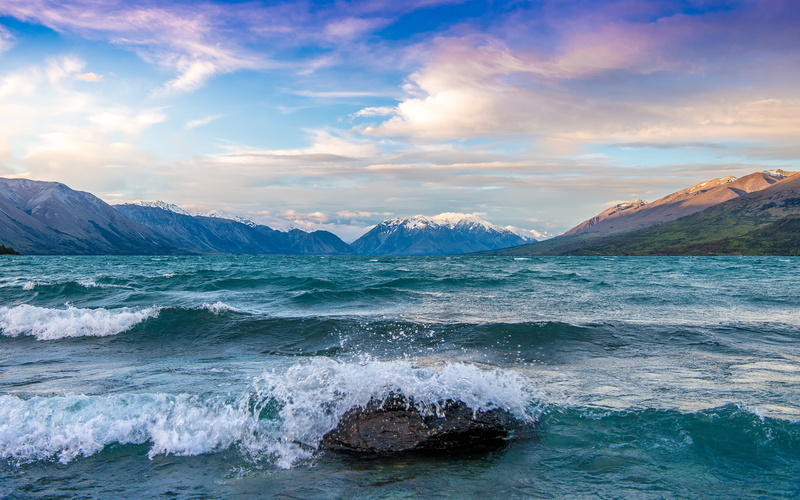 lake, valley, mackenziebasin, 4K, lakeohau, ohau, newzealand, winds