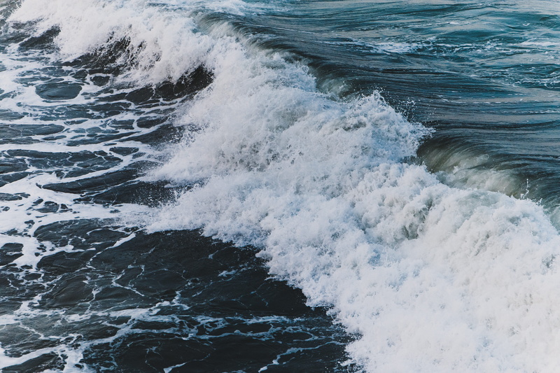 hitting, surfing, white, aquatic sport, crashing, sea waves, blue, beauty in nature, new zealand, land, outdoors, nature, new brighton beach, 5K, tsunami